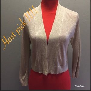 DAZZLING GOLD COVINGTON CARDIGAN